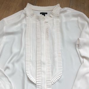 Ann Taylor Ruffle neck blouse